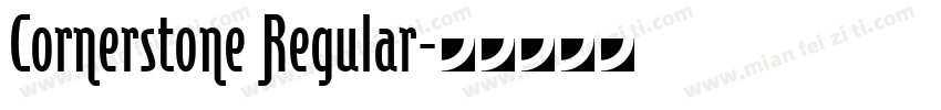 Cornerstone Regular字体转换